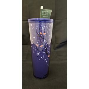 NWT Starbucks Halloween Glow in Dark Eyes Tumbler